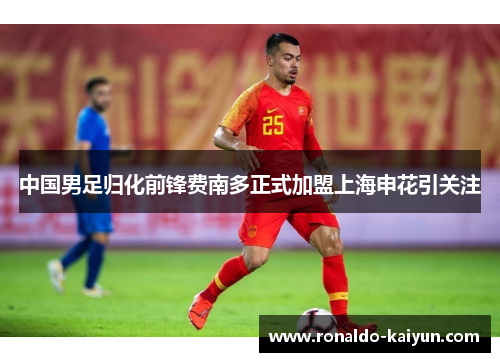中国男足归化前锋费南多正式加盟上海申花引关注